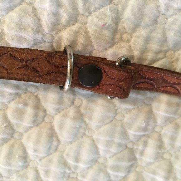 Vintage Mexican Western tooled leather bag - Picture 9 of 11